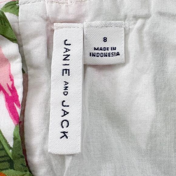 Janie and Jack Tropical Flamingo Ruffle Sundress Girls Size 8 Resort Vacation - Picture 9 of 13